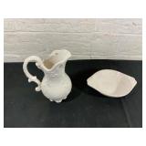 Mini Ceramic Wash Bowl and Pitcher Set