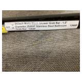 24-Inch Matte Black Stainless Steel Grab Bar