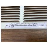 Steel Return Air Grille 24×12 Inches