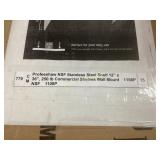 Profeshaw NSF 12´´ x 36´´ Stainless Steel Wall She