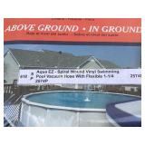 Spiral Wound Vinyl Pool Vacuum Hose, 25 ft