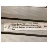 Aluminum RV Folding Step with LED and Remote