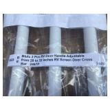 Blulu 2 Pcs Adjustable RV Screen Door Cross Bars