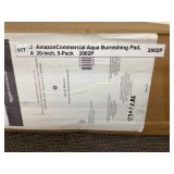 AmazonCommercial Aqua Burnishing Pads, 5-Pack