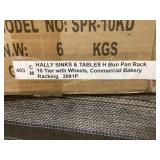 Hally Sinks & Tables Aluminum Pan Rack (10 Tier)