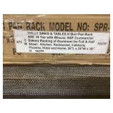 Hally Aluminum 10-Tier NSF Pan Rack on Wheels