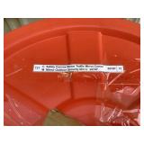 Red Outdoor Convex Traffic Safety Mirror