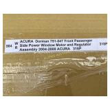 Acura Front Passenger Power Window Motor Assembly