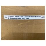 Serta Comfort Cool King Memory Foam Topper