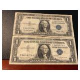 1935E and 1957A $1 Silver Certificates