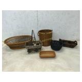 6 Woven Baskets in Various Styles