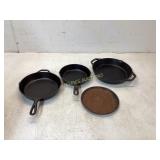 4 Lodge Cast Iron Cookware Pieces