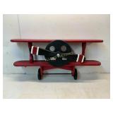 Red Wooden Biplane Wall Shelving Unit