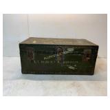 Military-Style Metal Storage Trunk