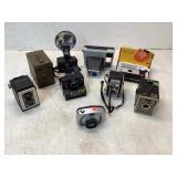 9 Vintage Cameras and Accessories