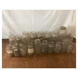 21 Vintage Glass Jars
