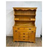 Wood Hutch with Drawer and Cabinet Storage