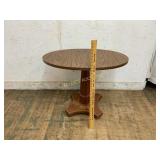 Oval Pedestal Table With Wood Veneer Top