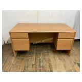 Wooden Office Desk with Four Drawers