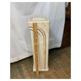 Marble Pedestal with Inlaid Detail