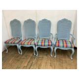 4 Cane-Back Louis XV-Style Chairs