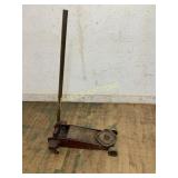 Vintage Steel Floor Jack with Handle
