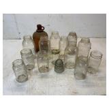 15 Vintage Glass Bottles and Jars