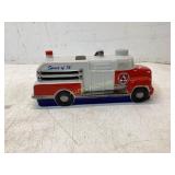 Ceramic Whiskey Decanter Fire Truck Motif