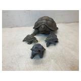 4 Concrete Tortoise Sculptures
