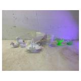 Milk Glass and Uranium Glass Items