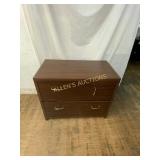 Two-Drawer Wood Veneer Filing Cabinet