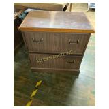 Two-Drawer Wood Lateral Filing Cabinet