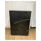 Black Metal 4-Drawer File Cabinet