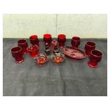 Avon Ruby Red Glassware