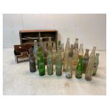 Vintage Soda Bottles and Carriers