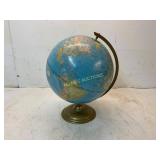 Vintage Desktop World Globe with Metal Base