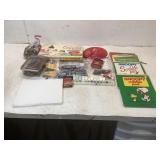 Box of Art Supplies and Miscellaneous Items