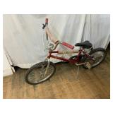 Red BMX-Style Bicycle with Knobby Tires