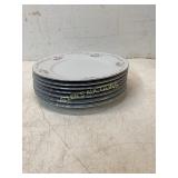 7 Floral Porcelain Plates