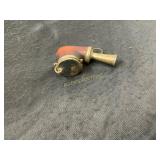 Wood and Powder Flask with Hinged Cap