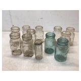 12 Ball and Atlas Glass Jars