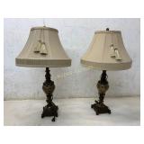 2 Table Lamps with Marble Bases
