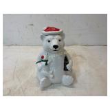 Ceramic Polar Bear Cookie Jar with Removable Lid
