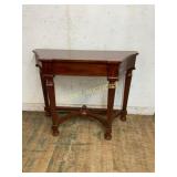 Mahogany Console Table with Tapered Legs