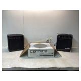 Audio Equipment Lot: Amps and Turntable