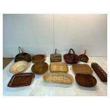 13 Woven Baskets with Handles