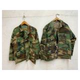 Camouflage Military Jackets, Size Large