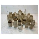 24 Glass Jars and Bottles