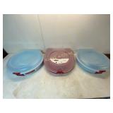 3 Plastic Wreath Storageï¿½ Containers
