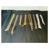 8 Gold-Tone and Silver-Tone Chains